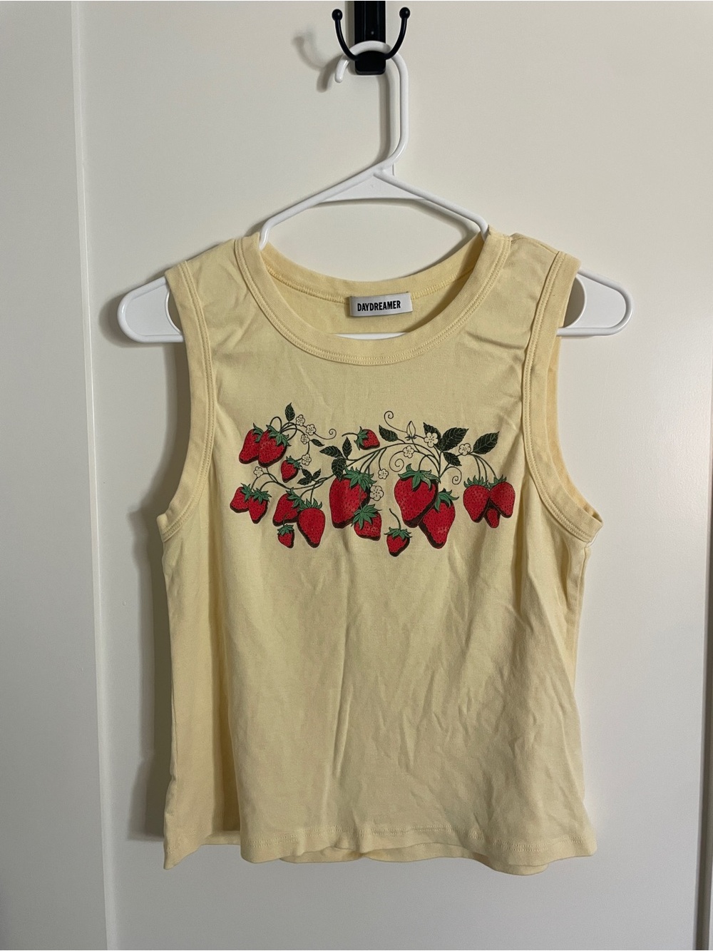 Daydreamer Strawberry Graphic Tank Top | Made in USA | Size Large